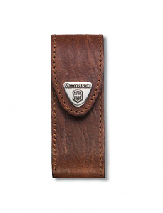 2-4 Layer Brown Leather Belt Pouch