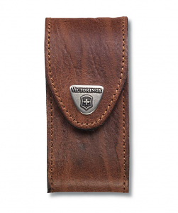 5-8 Layer Brown Leather Belt Pouch